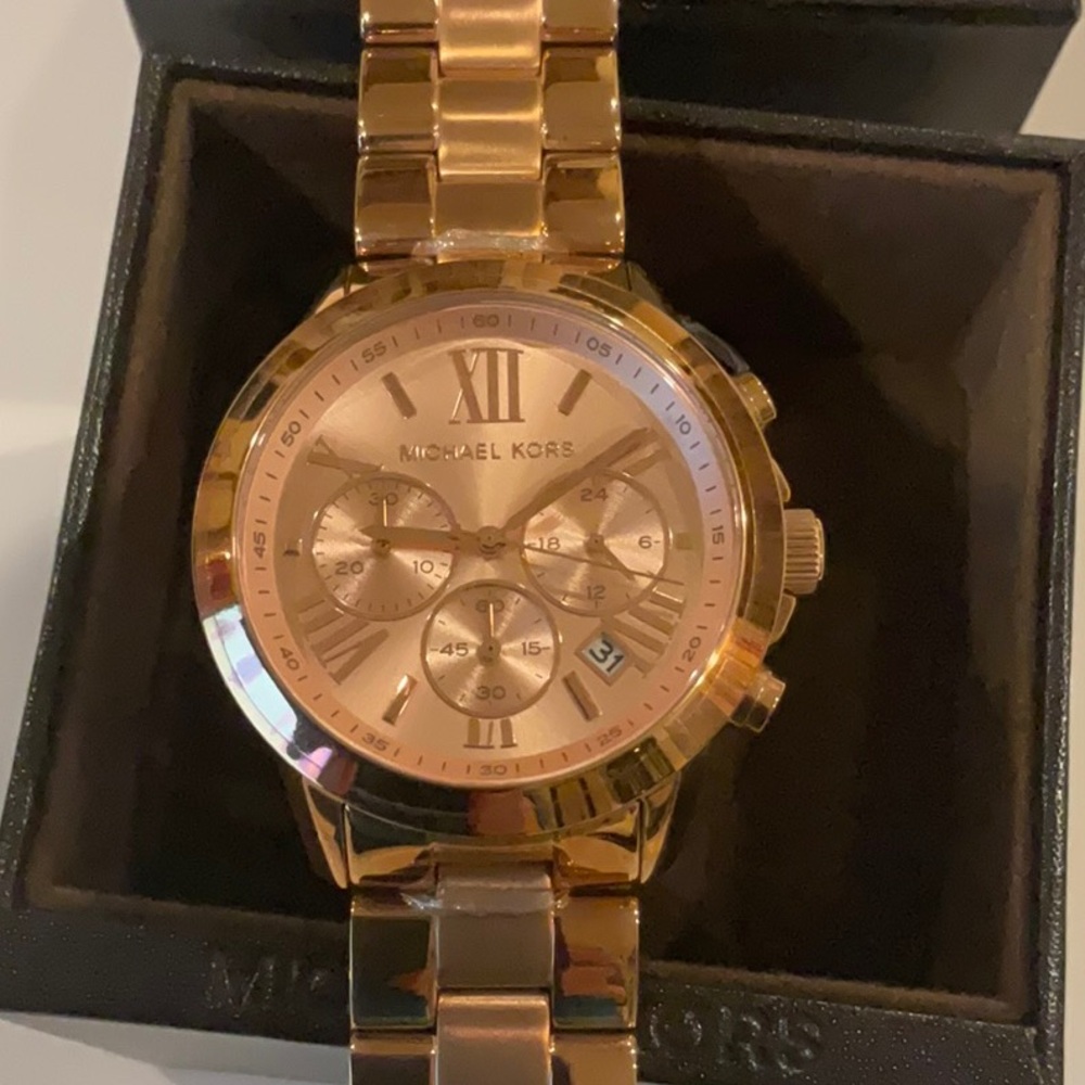 Michael Kors Rose Gold Chronograph Watch